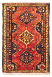 Alfombra persa - Nómada - 170 x 116 cm - rojo oscuro
