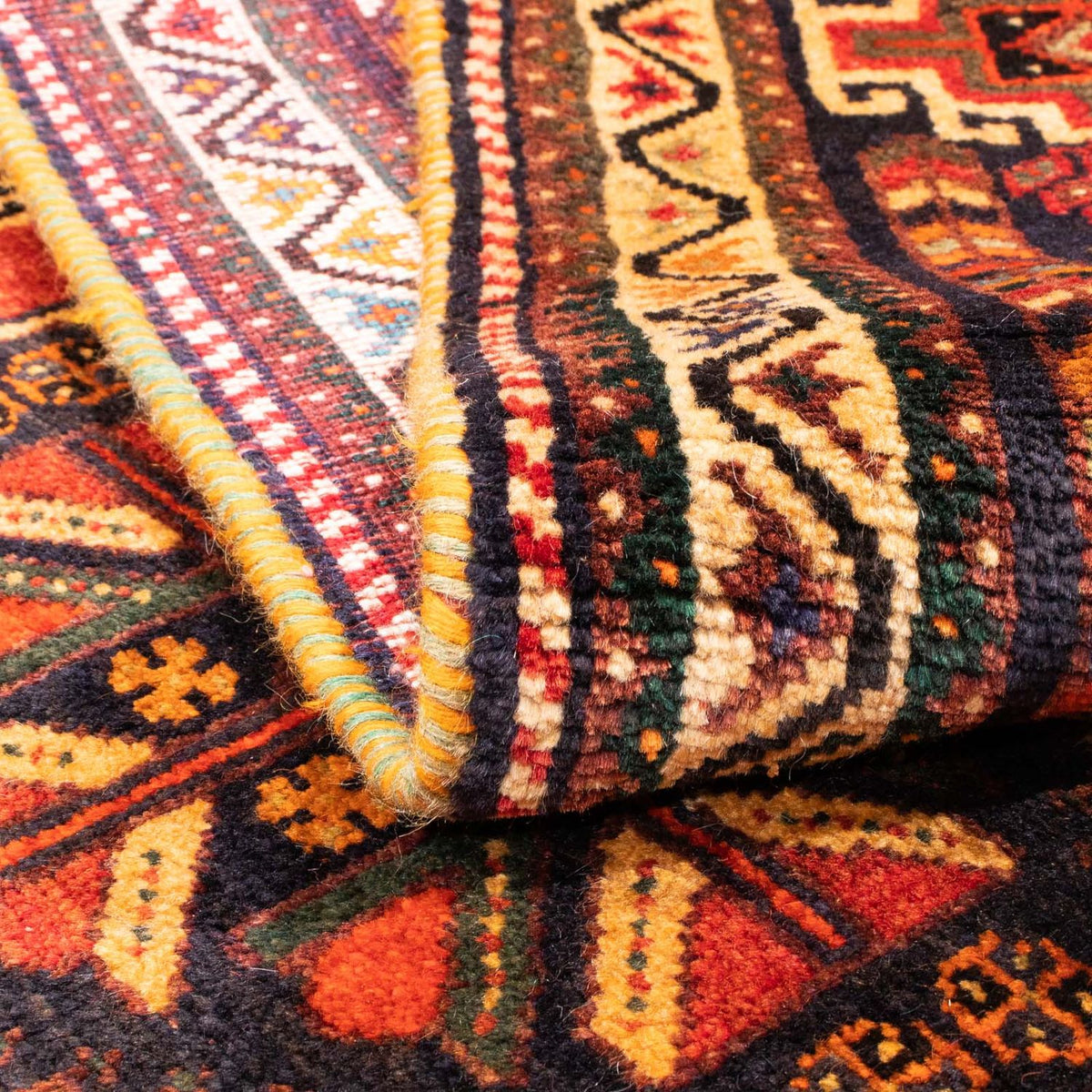 Alfombra persa - Nómada - 170 x 116 cm - rojo oscuro