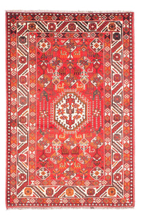 Alfombra persa - Nómada - 159 x 110 cm - rojo