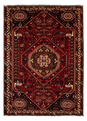 Alfombra persa - Nómada - 293 x 211 cm - rojo oscuro