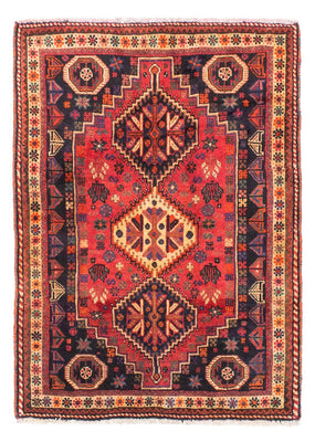 Alfombra persa - Nómada - 163 x 118 cm - rojo oscuro
