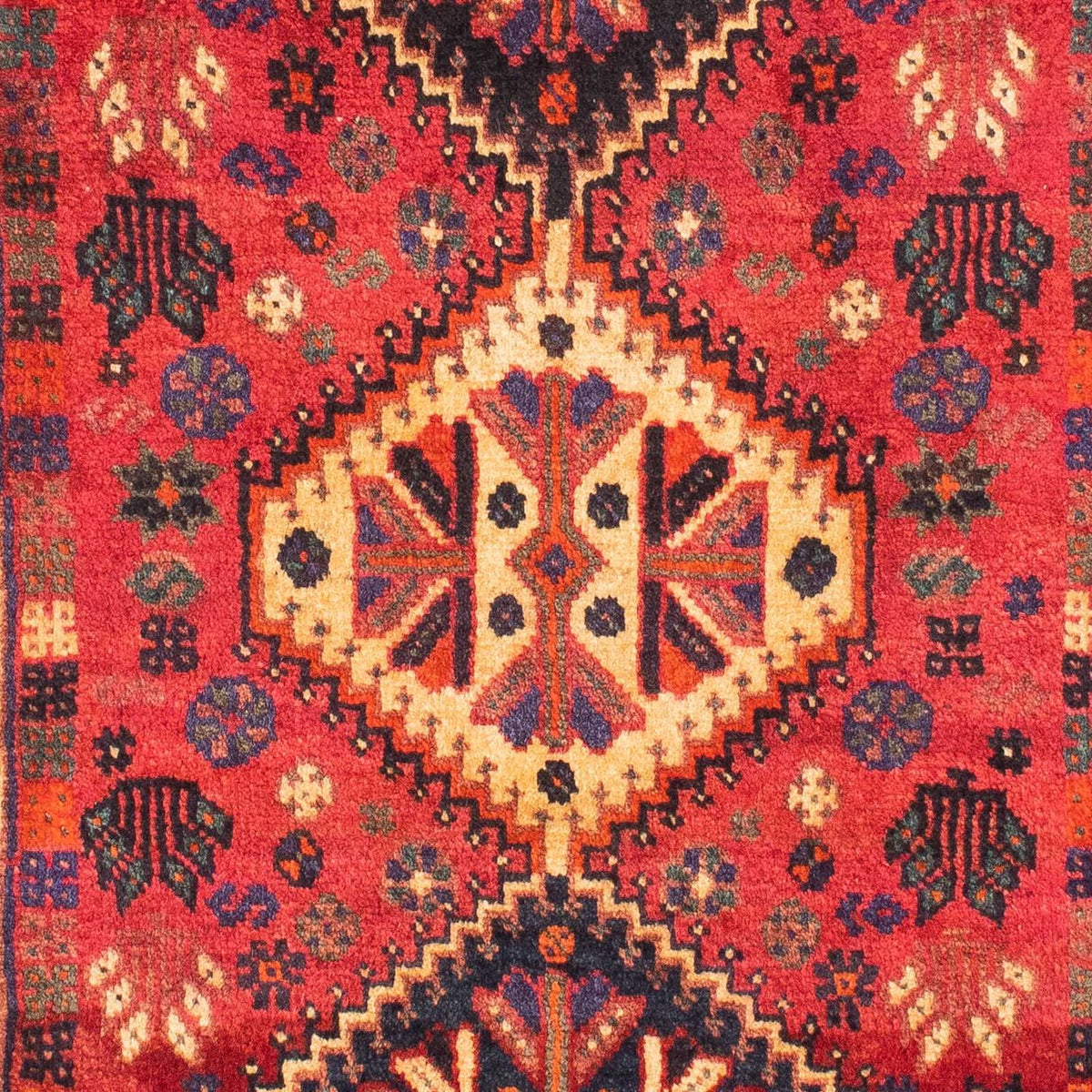 Alfombra persa - Nómada - 163 x 118 cm - rojo oscuro