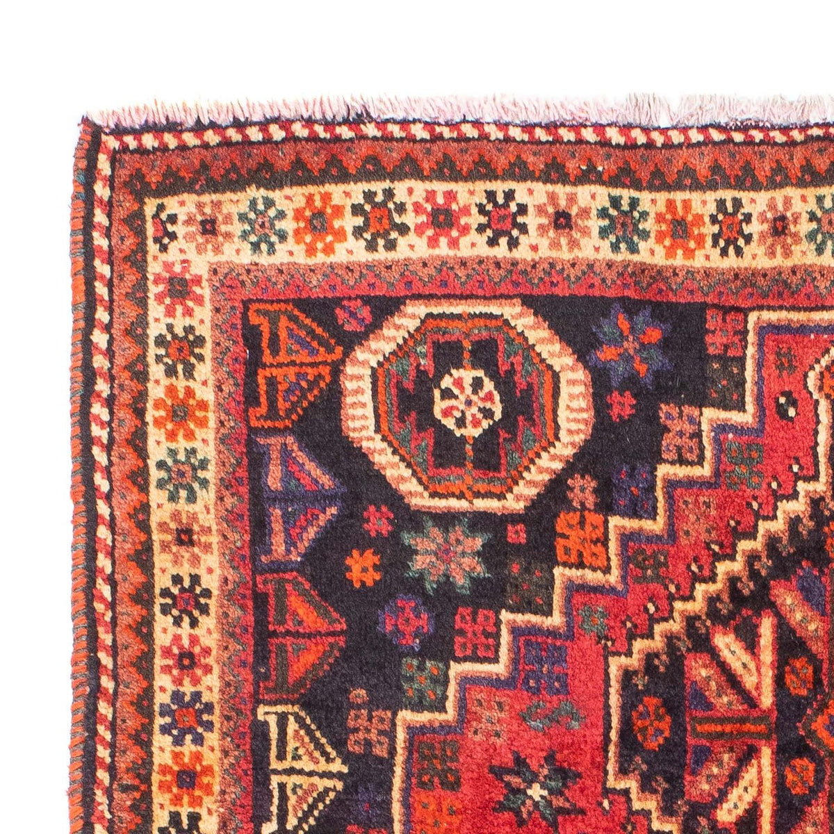 Alfombra persa - Nómada - 163 x 118 cm - rojo oscuro