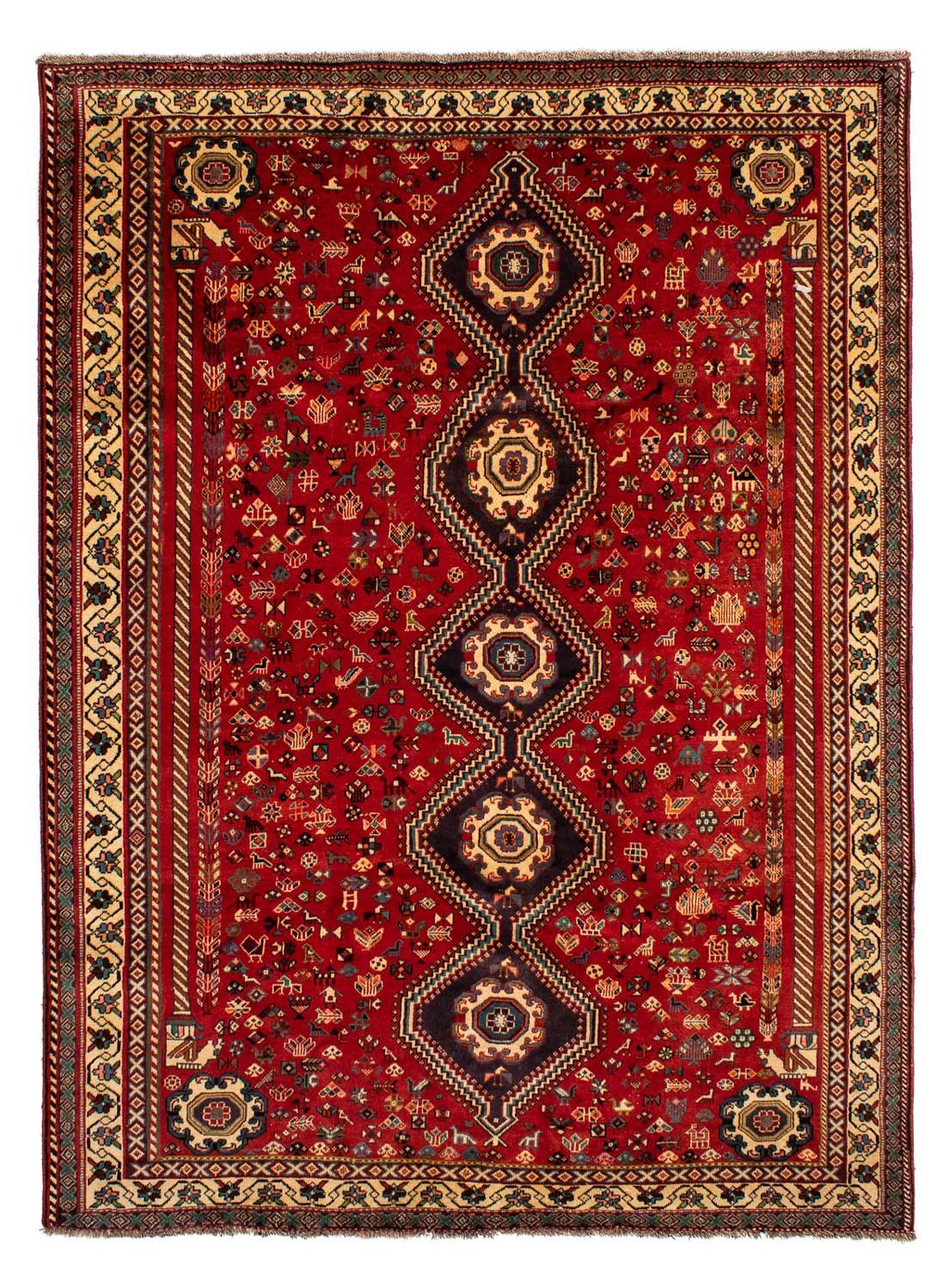 Alfombra persa - Nómada - 295 x 210 cm - rojo oscuro