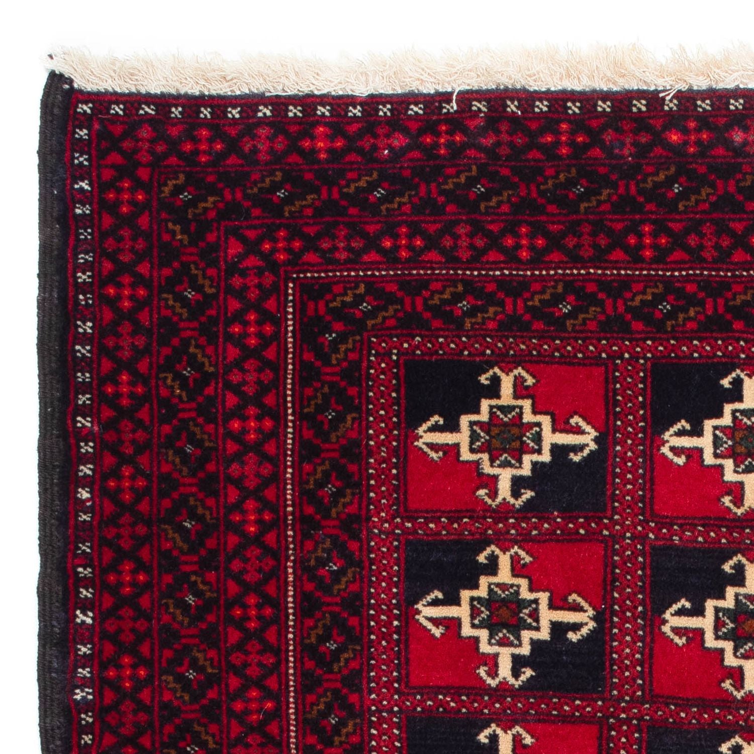 Alfombra Belutsch - 137 x 97 cm - rojo oscuro