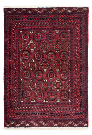 Alfombra Belutsch - 167 x 116 cm - rojo oscuro