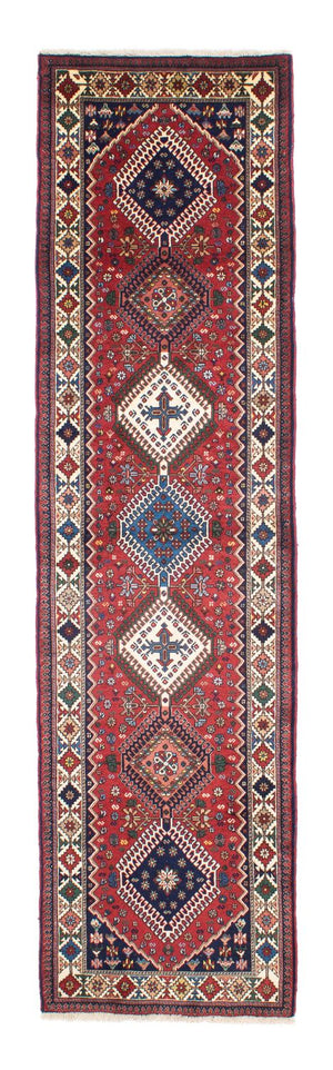 Alfombra de pasillo Alfombra persa - Nómada - 300 x 81 cm - rojo oscuro