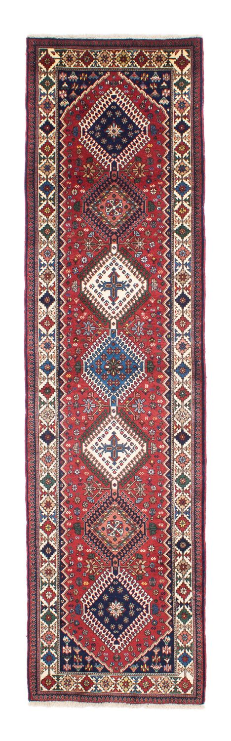 Alfombra de pasillo Alfombra persa - Nómada - 300 x 81 cm - rojo oscuro