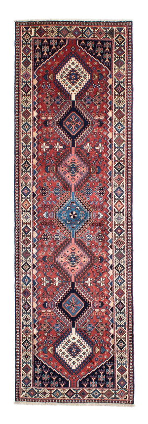 Alfombra de pasillo Alfombra persa - Nómada - 283 x 80 cm - rojo oscuro