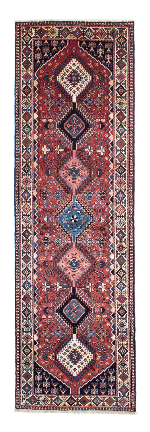 Alfombra de pasillo Alfombra persa - Nómada - 283 x 80 cm - rojo oscuro