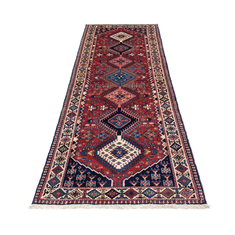Alfombra de pasillo Alfombra persa - Nómada - 283 x 80 cm - rojo oscuro