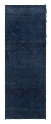 Alfombra de pasillo Alfombra Gabbeh - Persa - 228 x 80 cm - azul oscuro