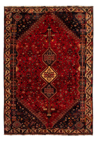 Alfombra persa - Nómada - 296 x 203 cm - rojo oscuro