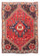 Alfombra persa - Nómada - 159 x 121 cm - rojo oscuro