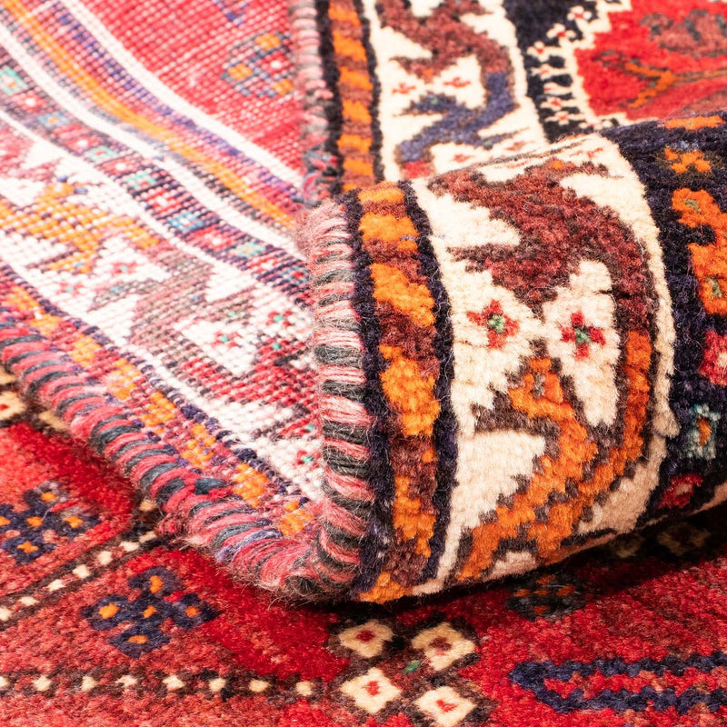 Alfombra persa - Nómada - 159 x 121 cm - rojo oscuro
