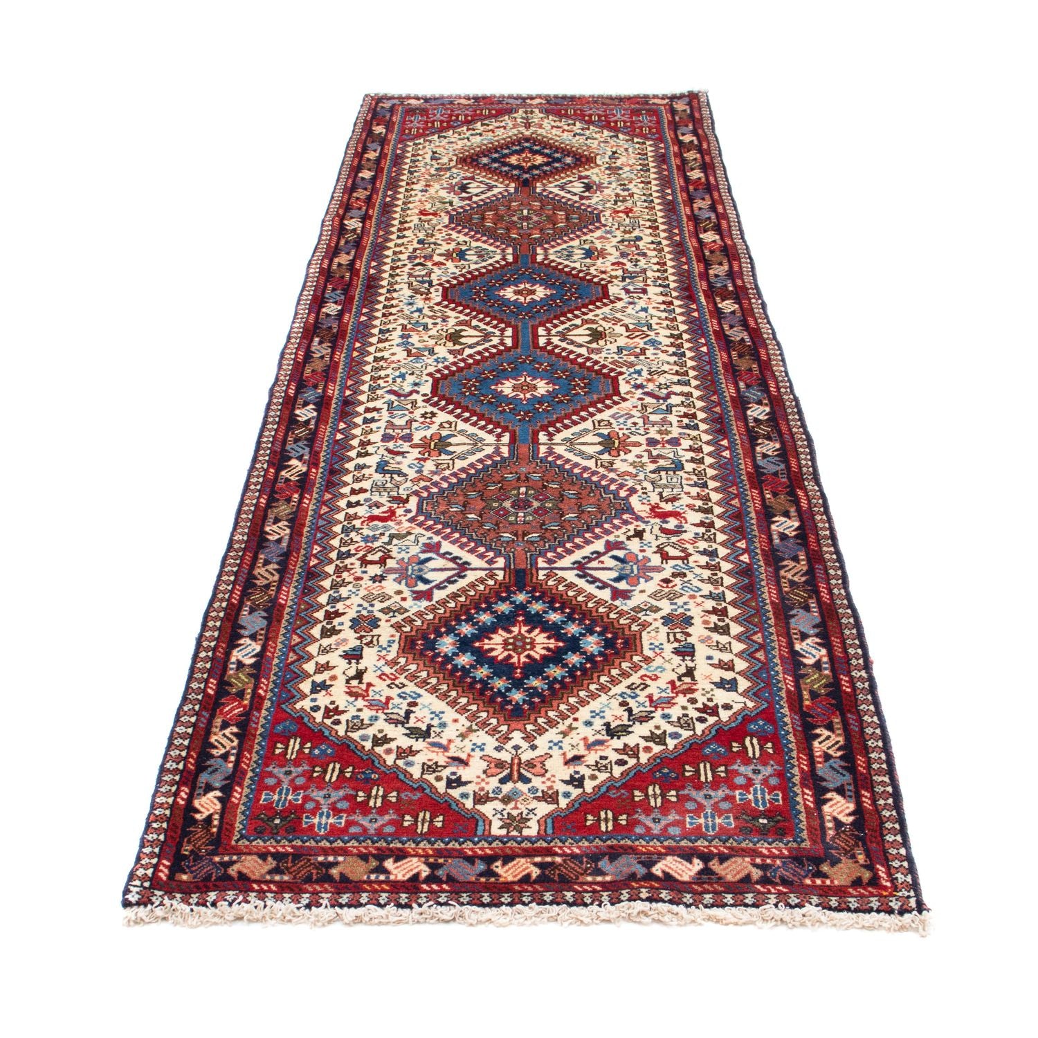 Alfombra de pasillo Alfombra persa - Nómada - 295 x 83 cm - beige