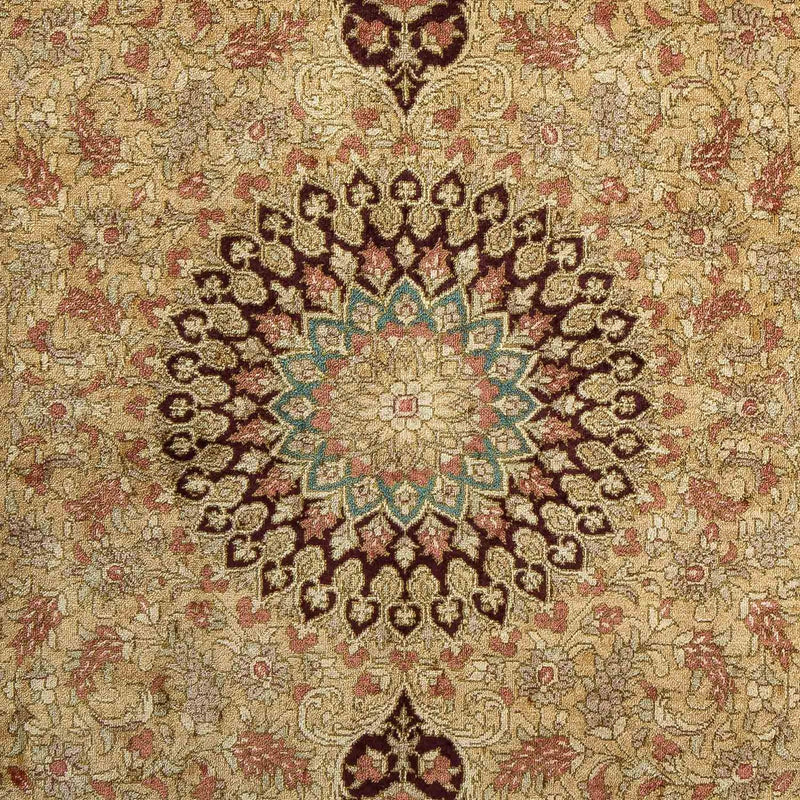 Alfombra persa - Ghom - 90 x 59 cm - marrón