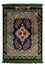 Alfombra persa - Ghom - 77 x 58 cm - azul oscuro