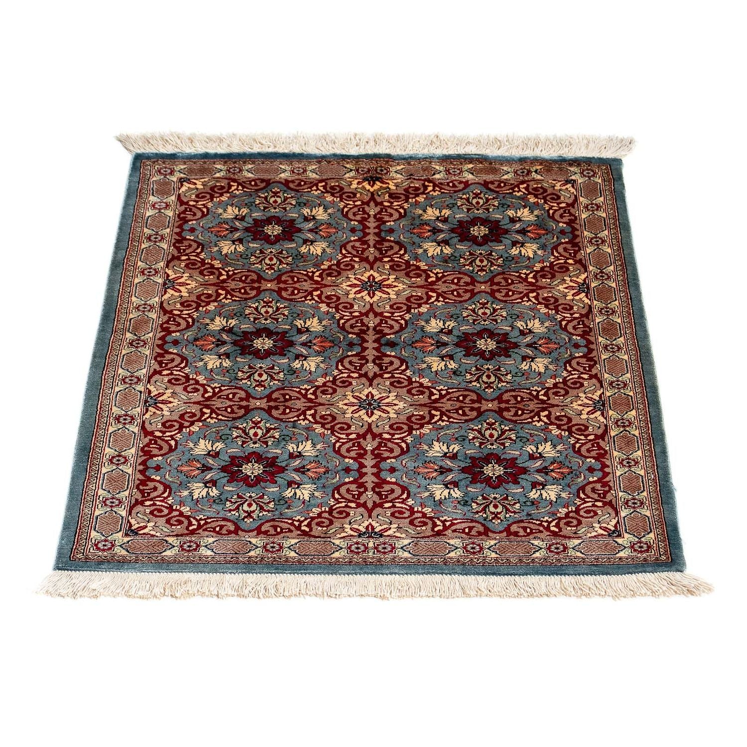 Alfombra persa - Ghom - 75 x 57 cm - multicolor