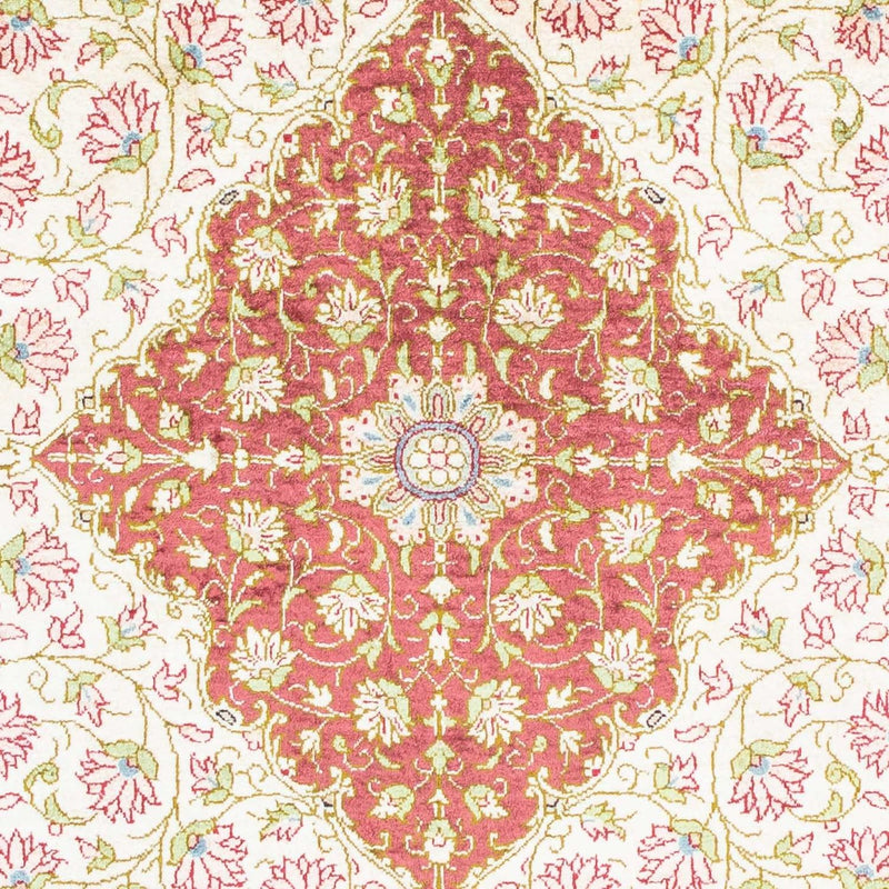 Alfombra persa - Ghom - 125 x 80 cm - beige