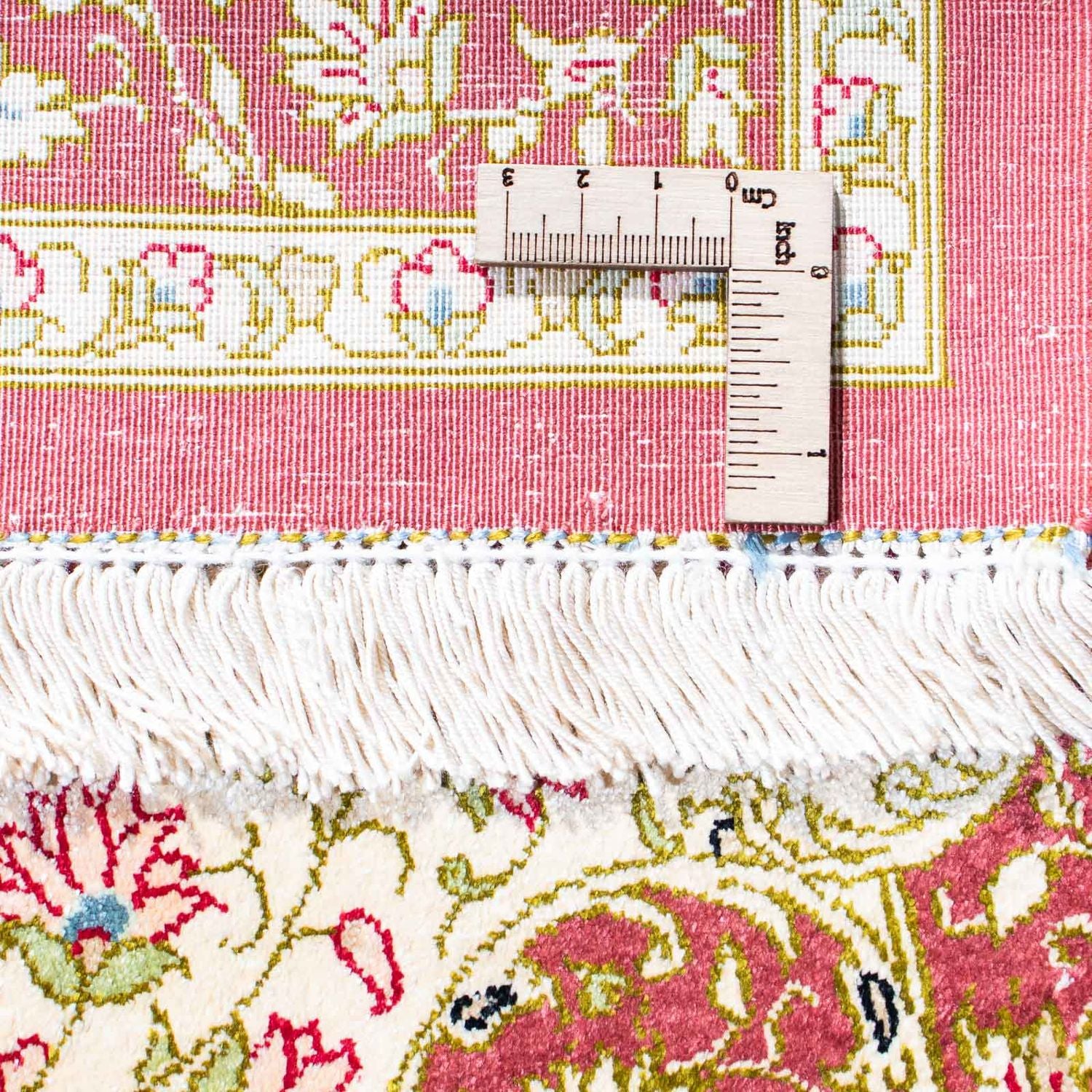 Alfombra persa - Ghom - 125 x 80 cm - beige