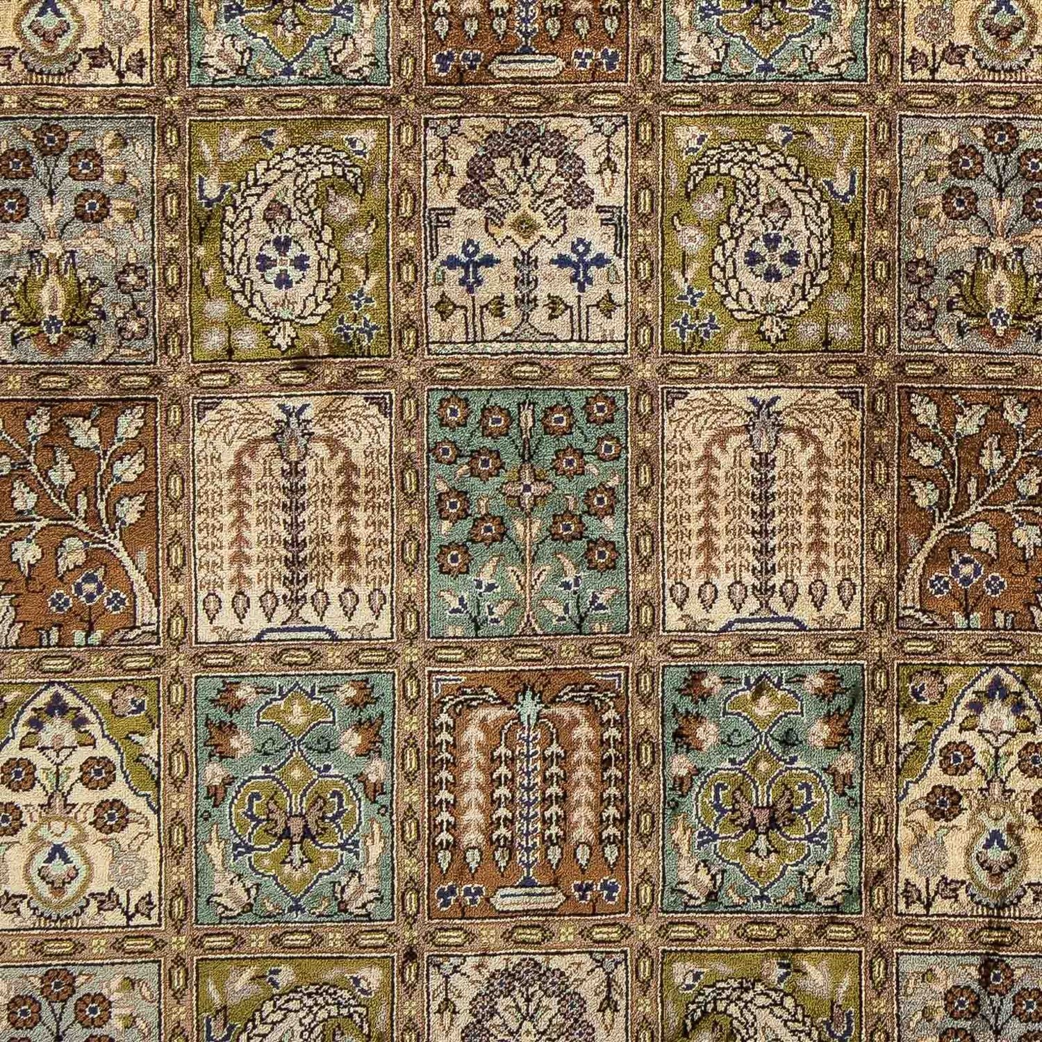 Alfombra persa - Ghom - 93 x 59 cm - multicolor