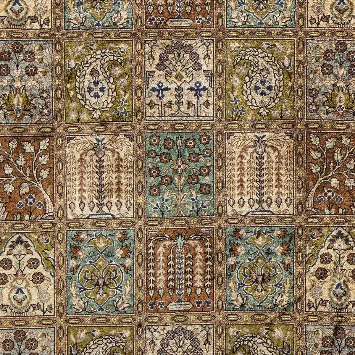 Alfombra persa - Ghom - 93 x 59 cm - multicolor