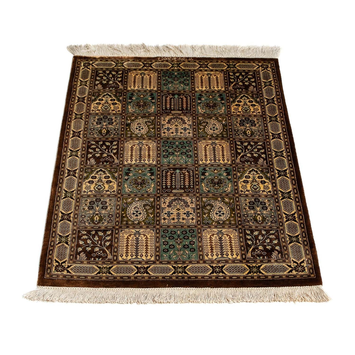 Alfombra persa - Ghom - 93 x 59 cm - multicolor