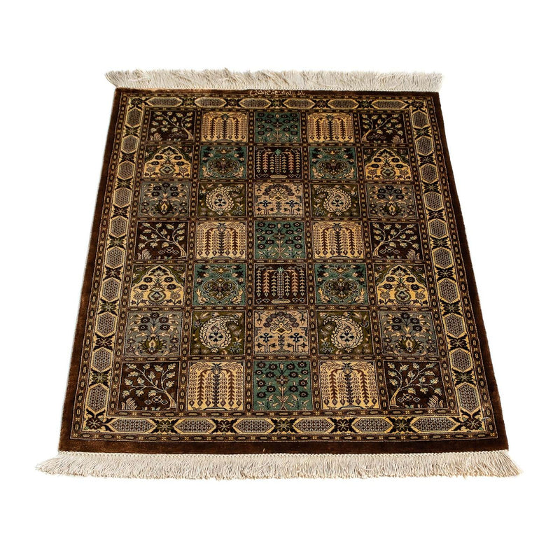 Alfombra persa - Ghom - 93 x 59 cm - multicolor