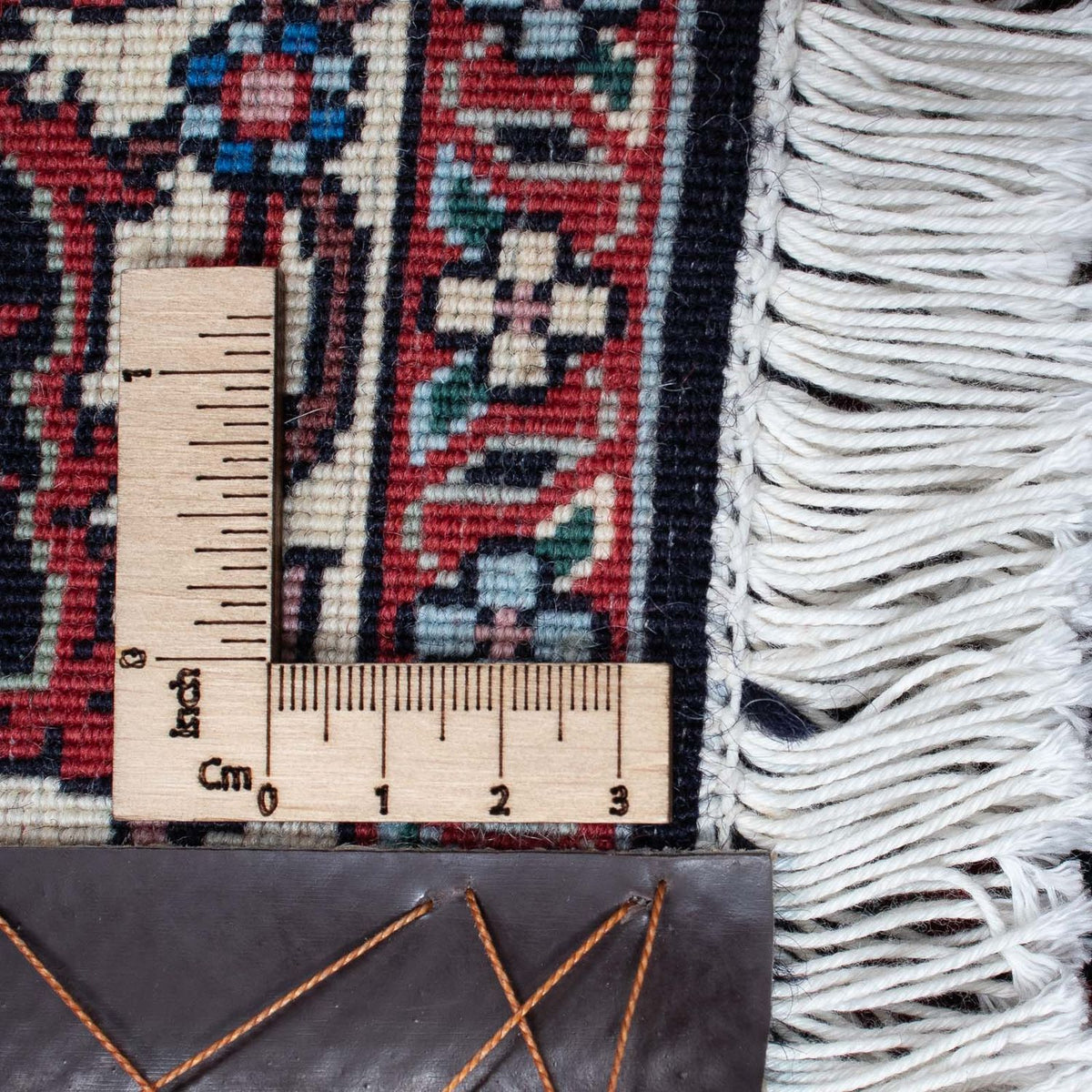 Alfombra persa - Bidjar - 194 x 114 cm - rojo oscuro