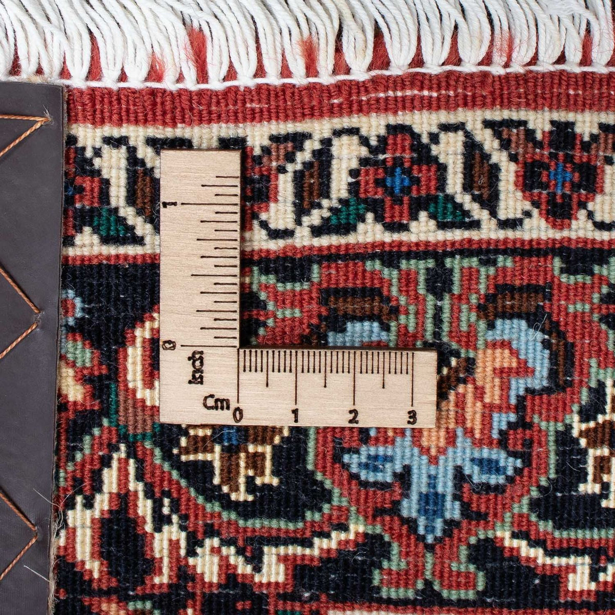 Alfombra de pasillo Alfombra persa - Bidjar - 205 x 102 cm - rojo oscuro