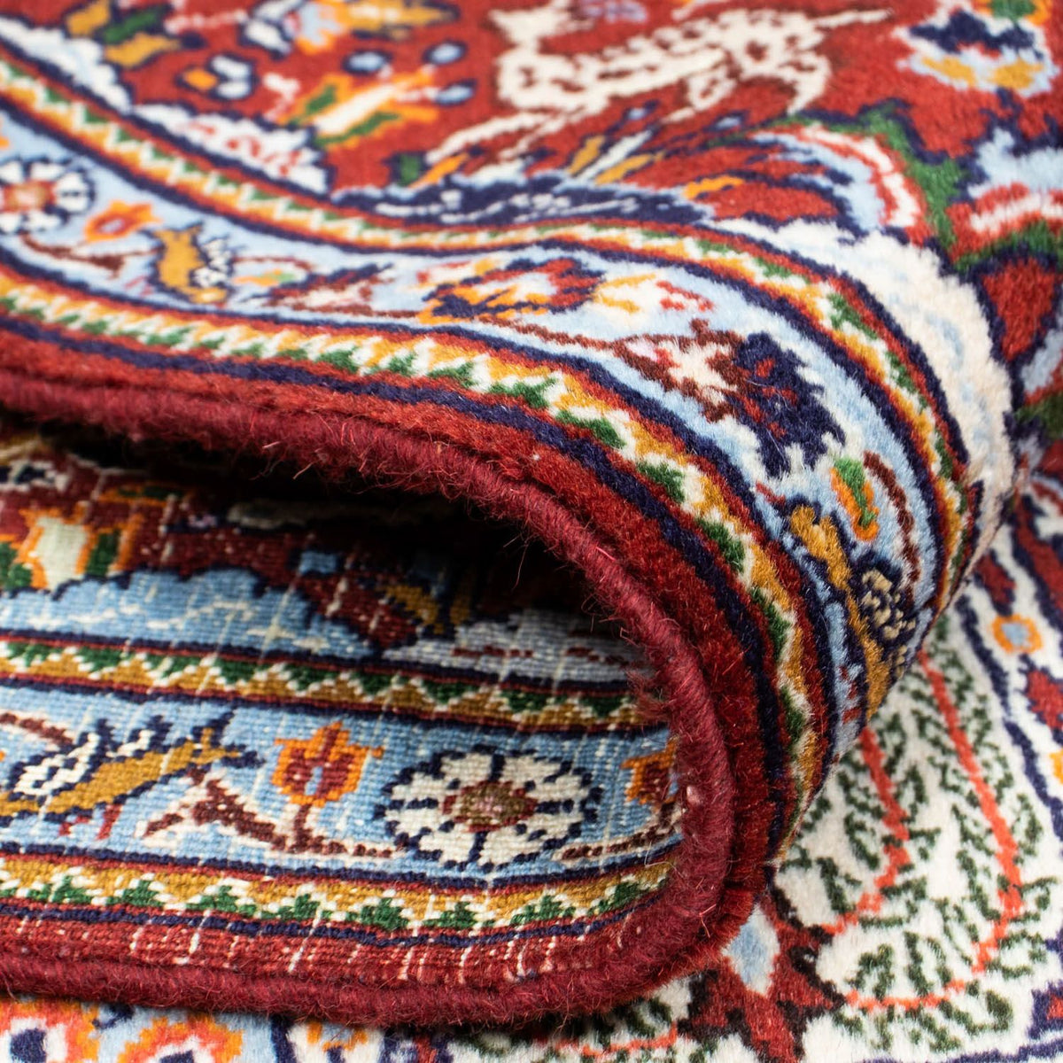 Alfombra persa - Clásica - 202 x 148 cm - rojo oscuro