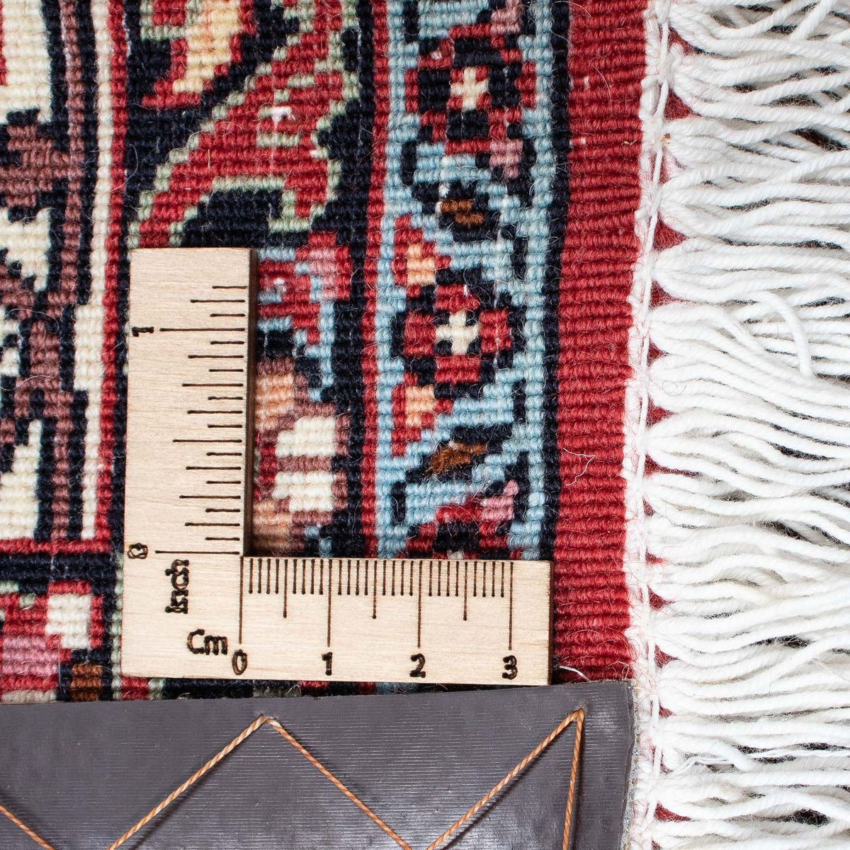 Alfombra persa - Bidjar - 205 x 130 cm - rojo oscuro