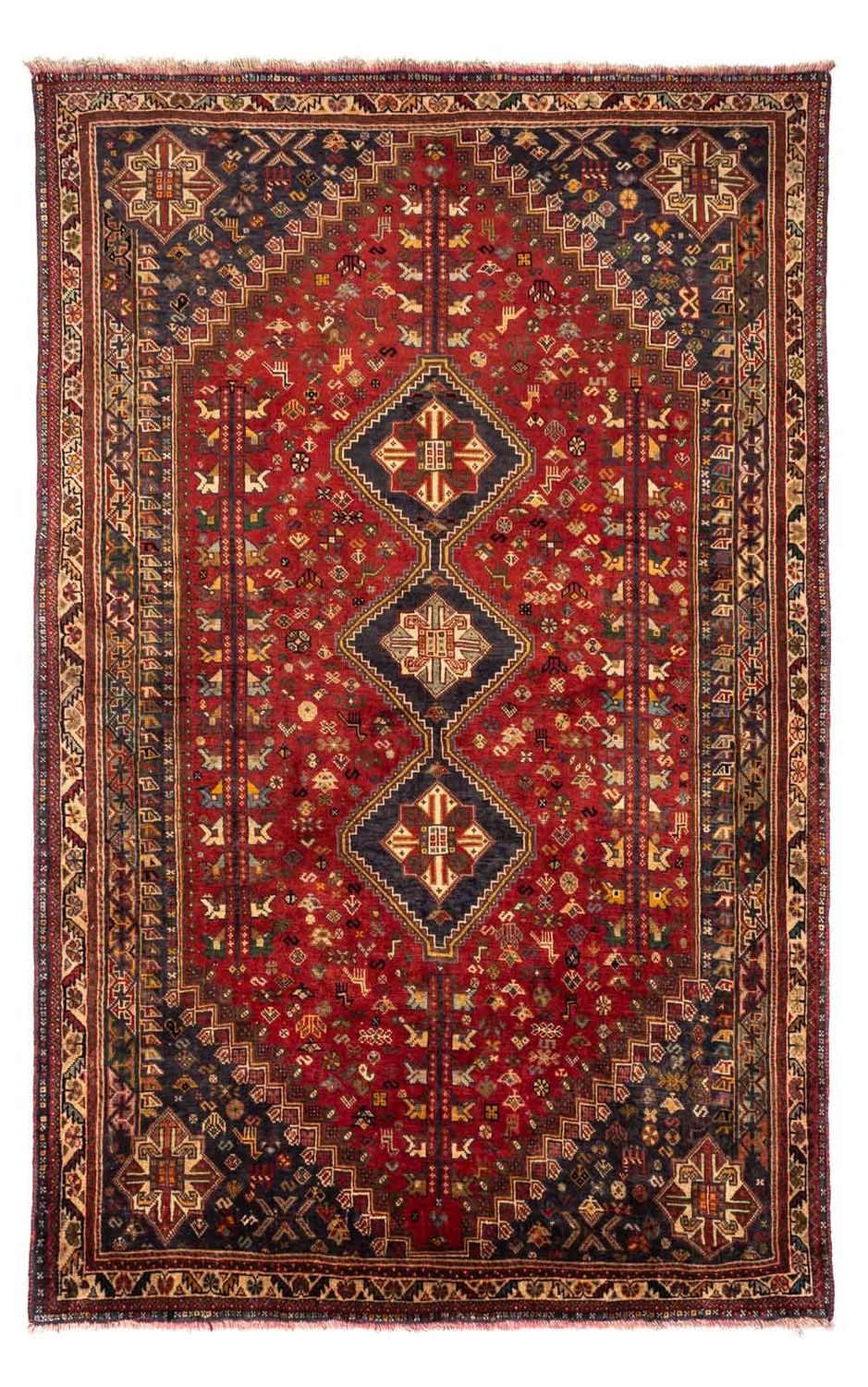 Alfombra persa - Nómada - 267 x 174 cm - rojo