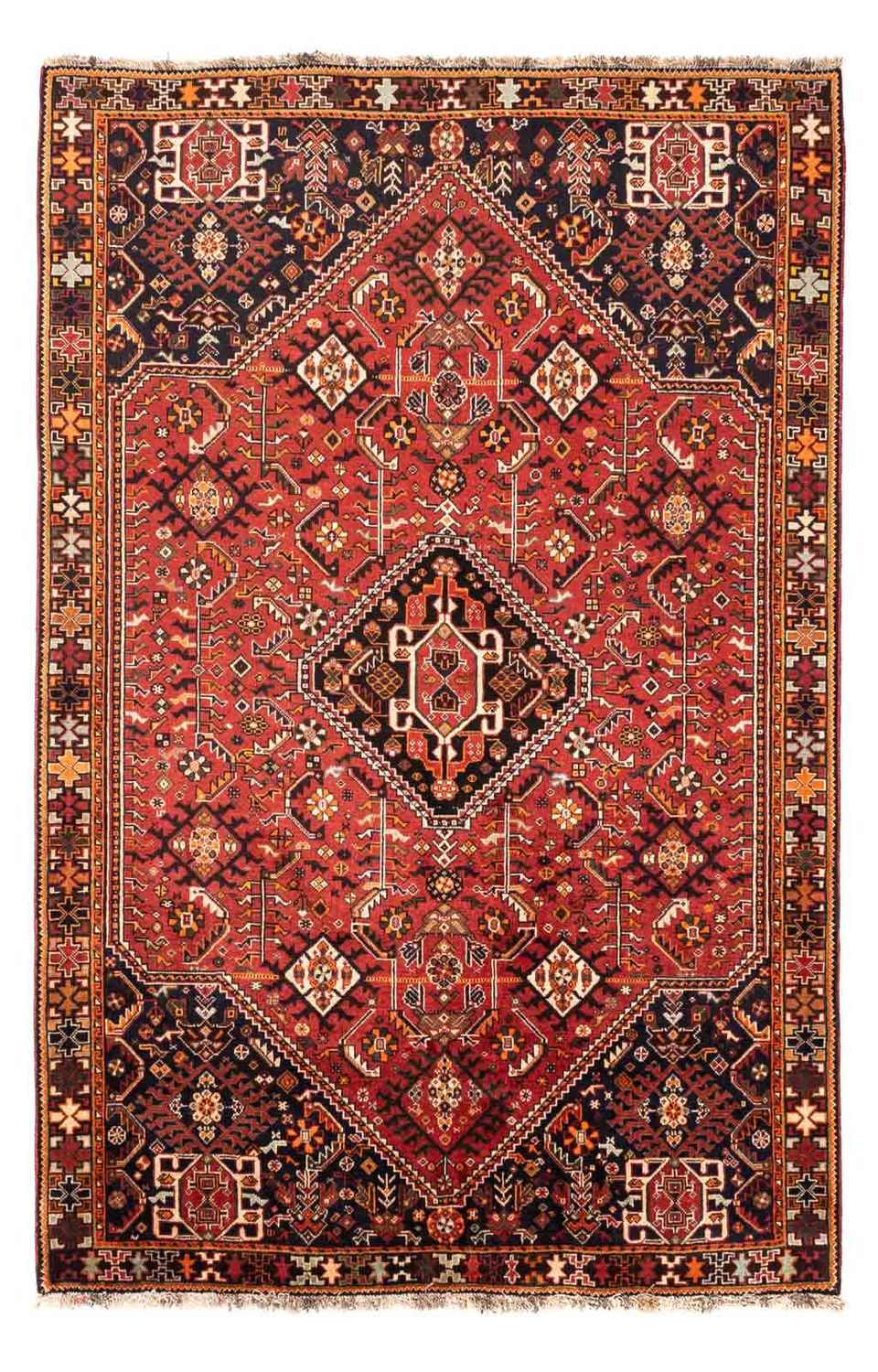 Alfombra persa - Nómada - 252 x 163 cm - rojo claro