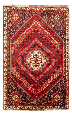 Alfombra persa - Nómada - 256 x 163 cm - rojo oscuro