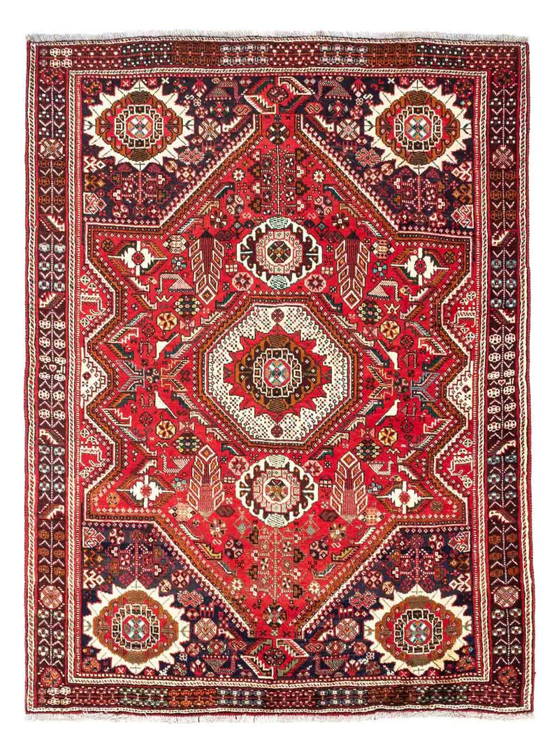Alfombra persa - Nómada - 218 x 164 cm - rojo