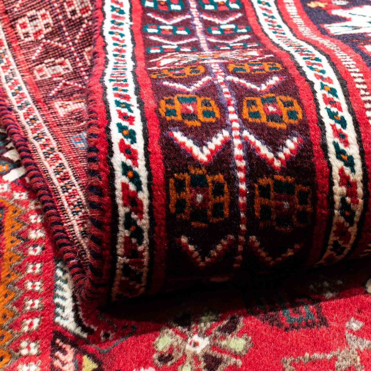 Alfombra persa - Nómada - 218 x 164 cm - rojo