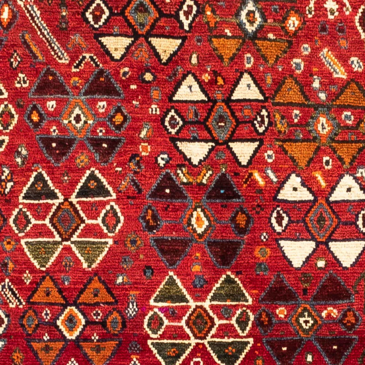 Alfombra persa - Nómada - 233 x 152 cm - rojo oscuro