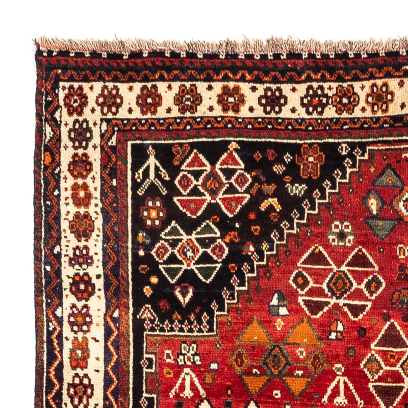 Alfombra persa - Nómada - 233 x 152 cm - rojo oscuro