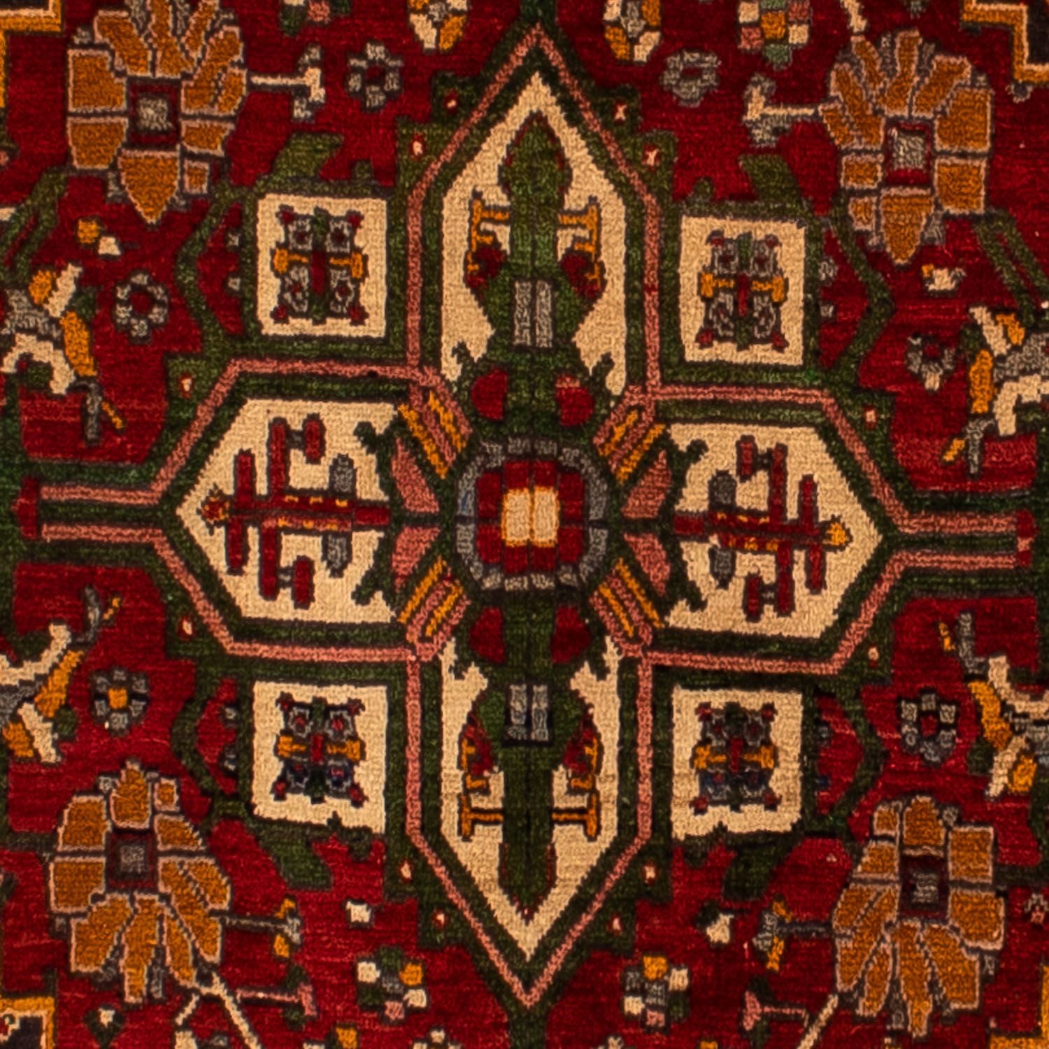 Alfombra persa - Nómada - 290 x 206 cm - rojo oscuro