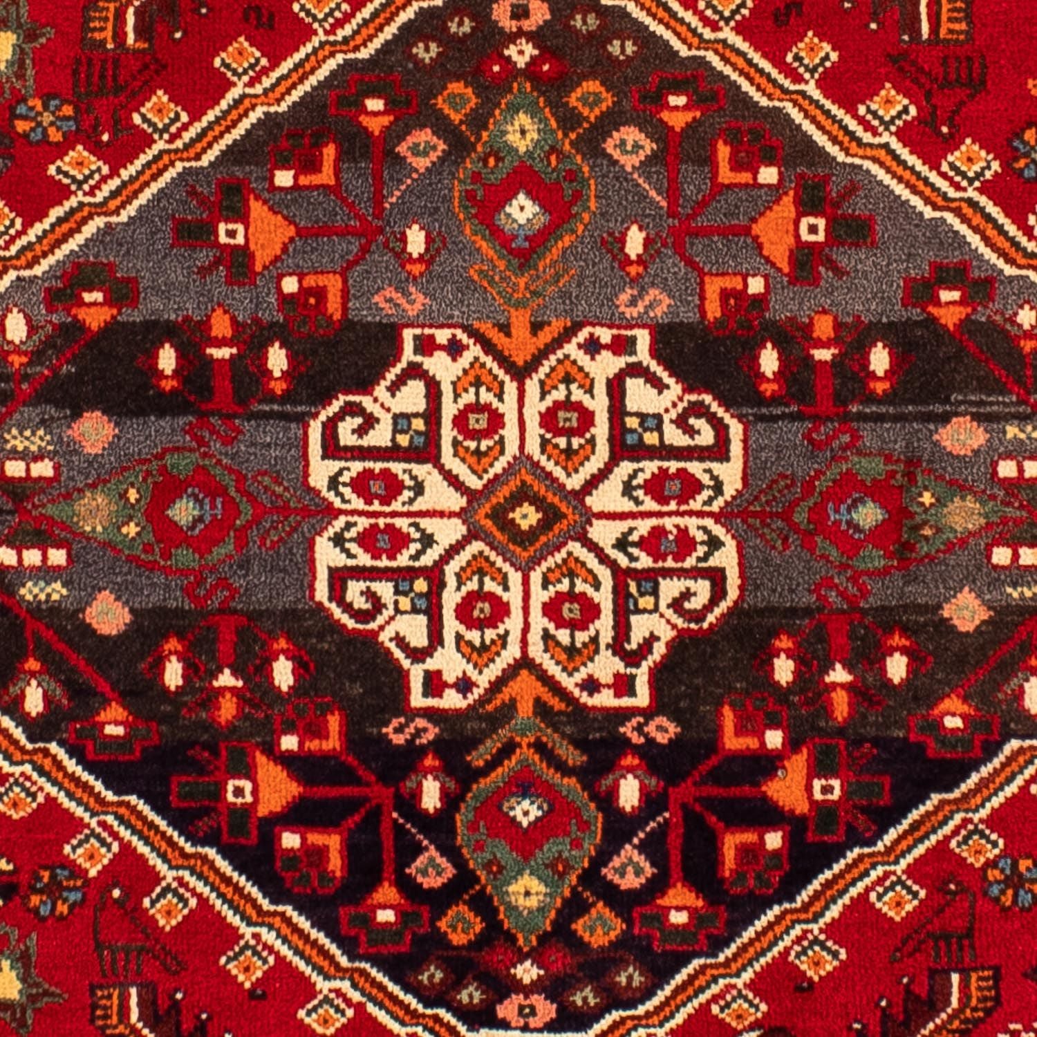 Alfombra persa - Nómada - 283 x 204 cm - rojo oscuro