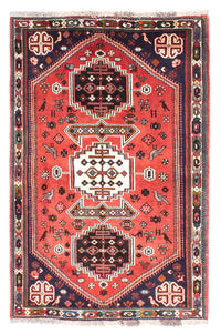 Alfombra persa - Nómada - 170 x 116 cm - rojo oscuro
