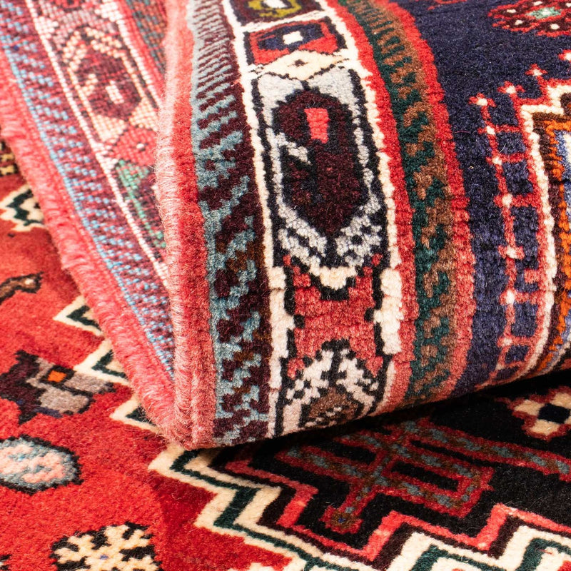 Alfombra persa - Nómada - 170 x 116 cm - rojo oscuro