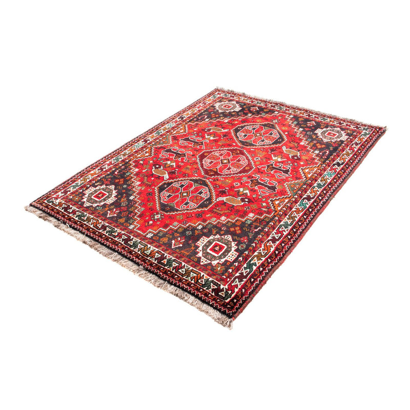 Alfombra persa - Nómada - 154 x 104 cm - rojo oscuro