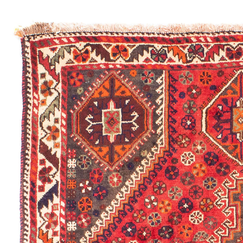 Alfombra persa - Nómada - 159 x 120 cm - rojo oscuro