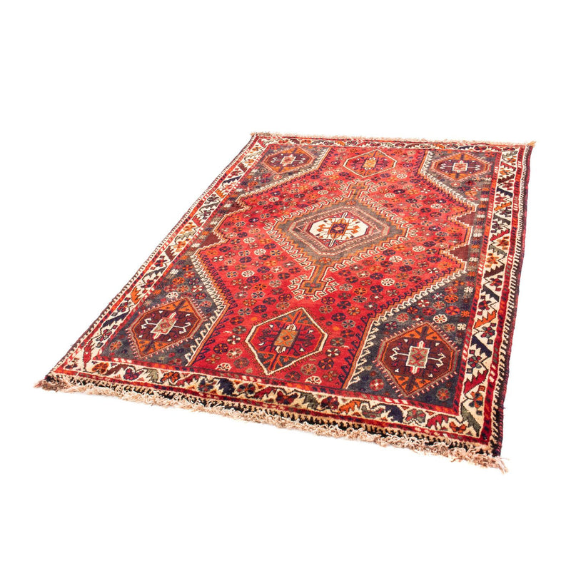 Alfombra persa - Nómada - 159 x 120 cm - rojo oscuro