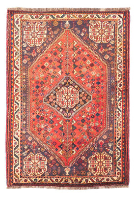 Alfombra persa - Nómada - 167 x 128 cm - rojo oscuro