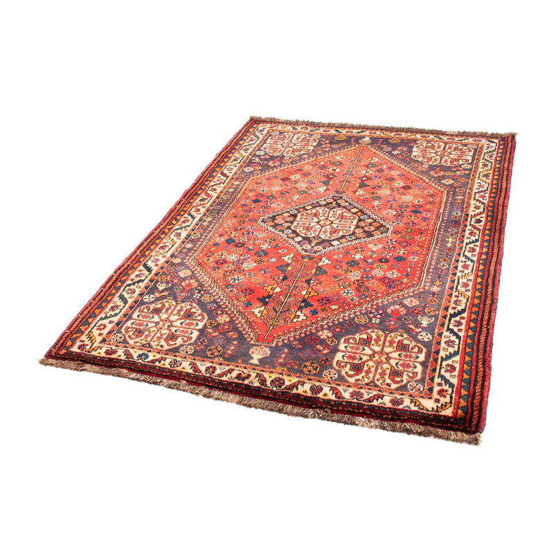 Alfombra persa - Nómada - 167 x 128 cm - rojo oscuro