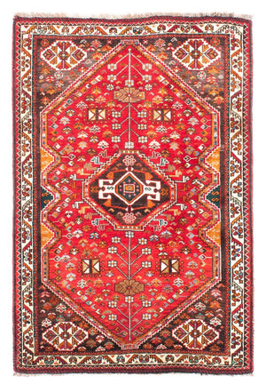 Alfombra persa - Nómada - 155 x 106 cm - rojo